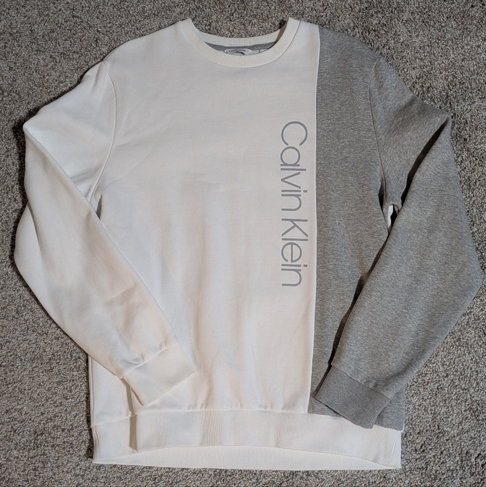 Calvin Klein Men's Two-Tone Crewneck Sweater